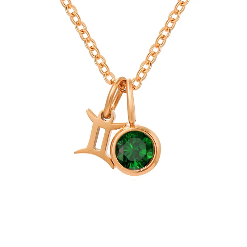 Valina - Zodiac/Birthstone Necklace