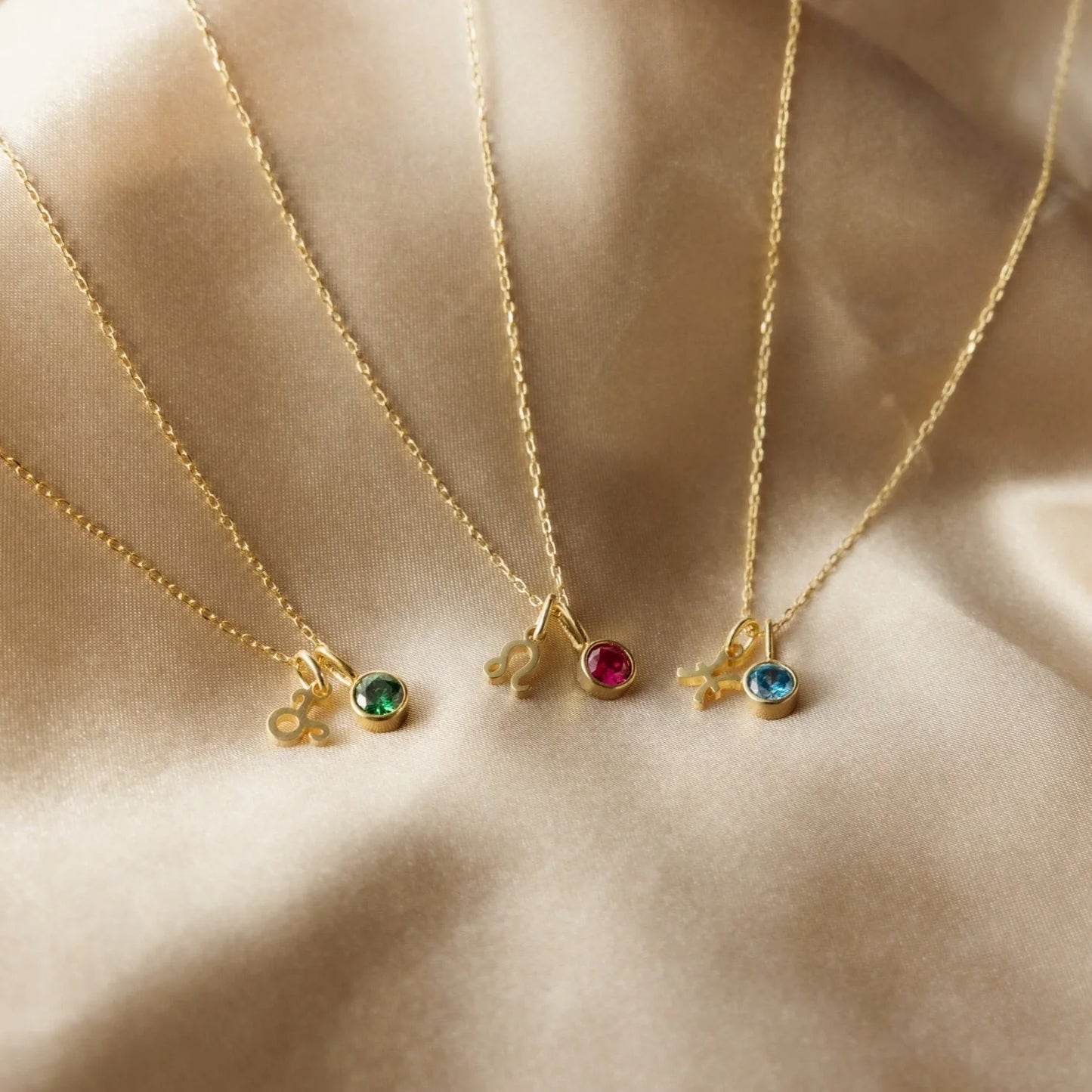 Valina - Zodiac/Birthstone Necklace