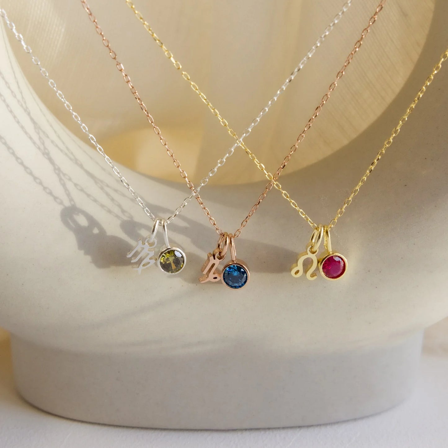 Valina - Zodiac/Birthstone Necklace